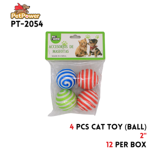 Pet Toy balls assorted colors 2" diameters