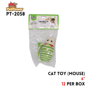 Pet Toy (Mouse) assorted colors 2x4"