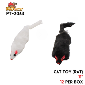 Pet Toy (Rat white and black) 11" long
