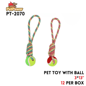 Pet Toy assorted colors 3x13"