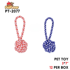 Pet Toy Red and Blue 3x7"