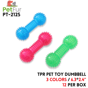 TPR Pet Toy Dumbbell,6.3"*2.4", 3 Colors