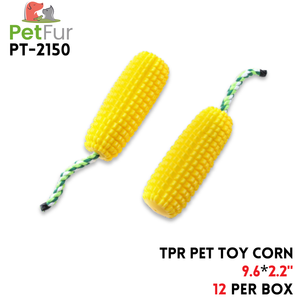 TPR Pet Toy Corn,9.6"*2.2"