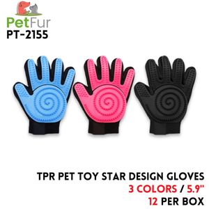 TPR Pet Toy Star Design Glove, 5.9"