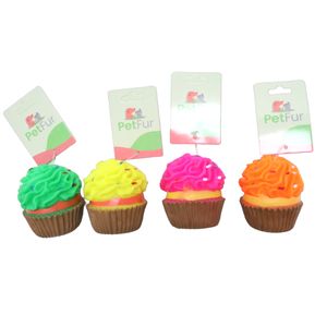 Pet Toy, Cake 3"x2.4",Vinyl,4 colors Assted