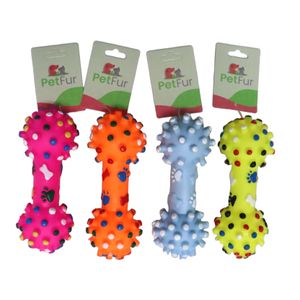 Pet Toy, Bone, 5.5"x2.4",Vinyl,4 colors Assted