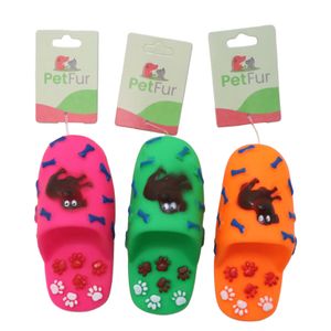 Pet Toy, Shoe, 5.9"x2.4",Vinyl,3 colors Assted