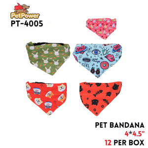 Pet bandana 4" x 4.5"