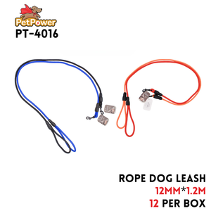 Rope Dog Leash 8Mm Dia X 1.2M Long. Asst Colors