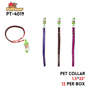 Pet Collar 23X1.5" Asst Colors