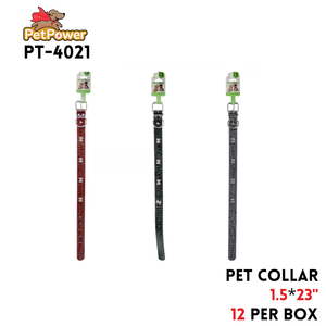 Pet Collar 23X1.5" Asst Colors
