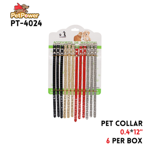 Pet Collar 12" x 0.4 " Asst Colors