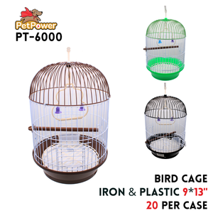 Bird Cage 9"x13", Iron+Plastic