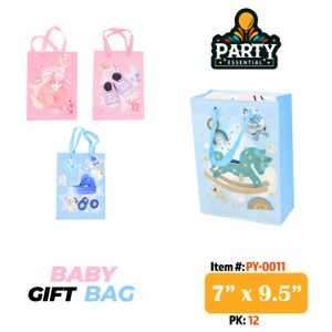 7"x9.5" x3"Baby Gift Bag