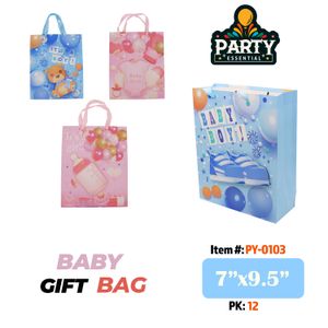 7"x9.5"X3" 3D Baby Gift Bag