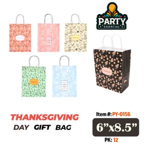 6"x8.5" X 4" Flower Gift Bag