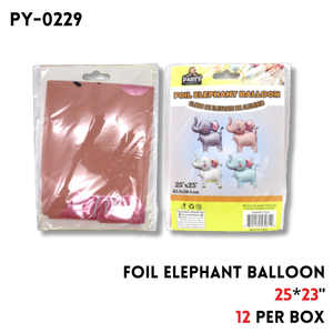 Foil Elephant Balloon 25"x23"
