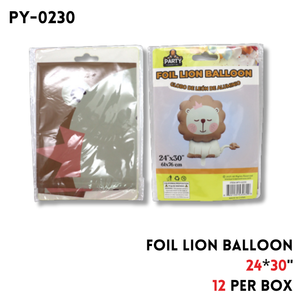 Foil Lion Balloon 24"x30"