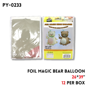 Foil Magic Bear Balloon 26"x39"