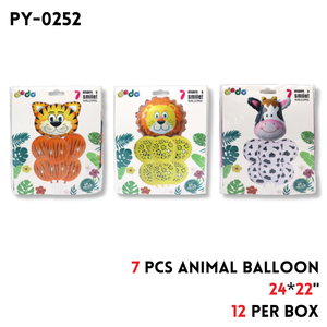7pcs Animal Balloon  24"x22"