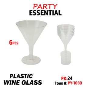 6pcs Plastic Wine Glass