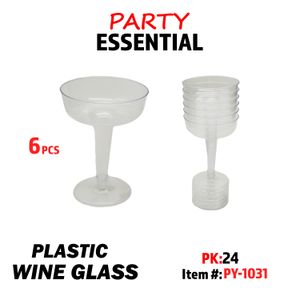 6pcs Plastic Wine Glass