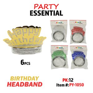 6pcs Birthday Headband