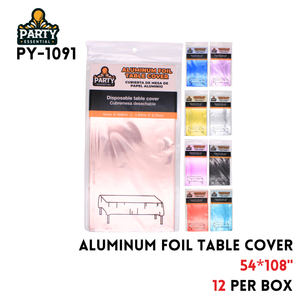 Foil Table Cloth, 54x108"
