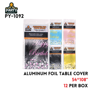 Foil Table Cloth 54x108"