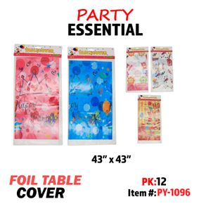 Foil Table Cloth 43x43"g