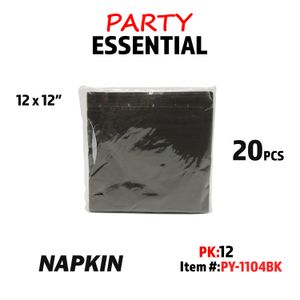 20pcs 12??x12"Napkin Blackk
