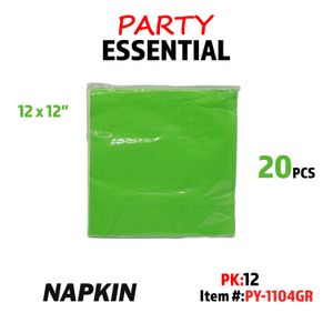 20pcs 12??x12"Napkin Greenn