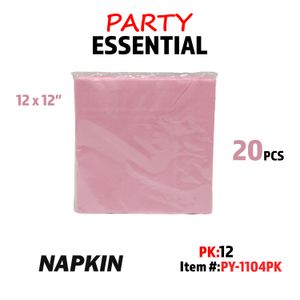 20pcs 12??x12"Napkin Pinkg