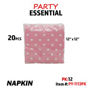 20pcs 12??x12"Napkin Pinkg