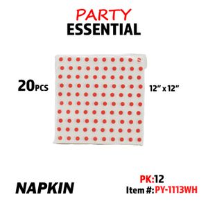 20pcs 12??x12"Napkin Whitee
