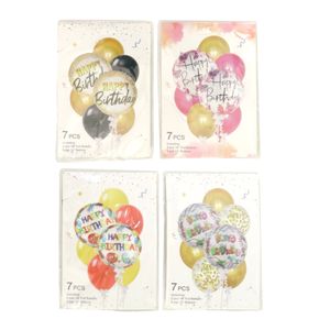 7pcs Ballon set Happy Birthday,including2 pcs 18” Foil Ball