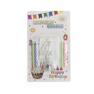 Flashing Number 4 Candle Holder