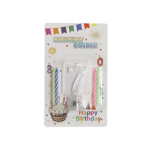 Flashing Number 7 Candle Holder