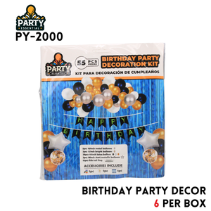 55pcs Birthday Party Decoration Kit