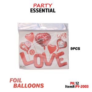 Foil Balloons (Love) 9PC Set
