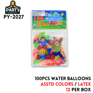 100PCS Water Balloons ,Asstd colors,Latex
