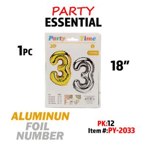 18"Aluminum Balloon Number 3