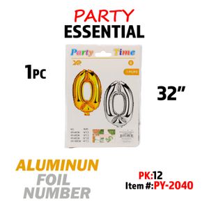 32"Aluminum Balloon Number 0