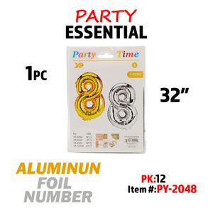 32"Aluminum Balloon Number 8