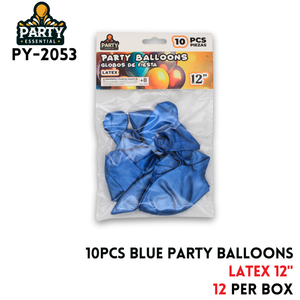 10pcs Blue Party Balloons 12",2.8g/pcs,Latex