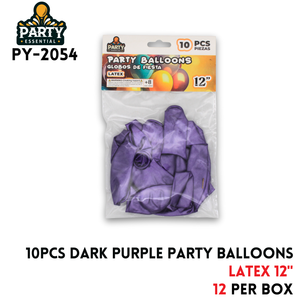 10pcs Dark Purple Party Balloons 12",2.8g/pcs,Latex