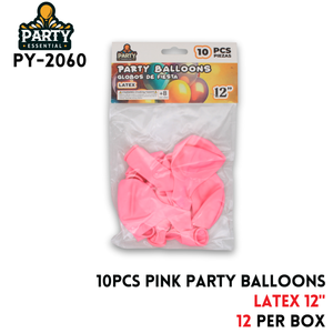 10pcs Pink Party Balloons 12",2.2g/pcs,Latex