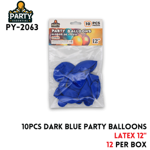 10pcs Dark Blue Party Balloons 12",2.2g/pcs,Latex