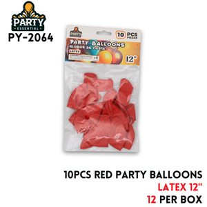 10pcs Red Party Balloons 12",2.2g/pcs,Latex