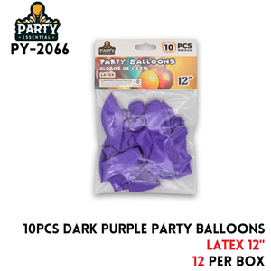 10PCS Dark Purple Party Balloons 12",2.2g/pcs,Latex